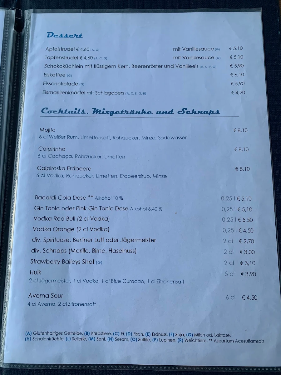 Speisekarte photo 4