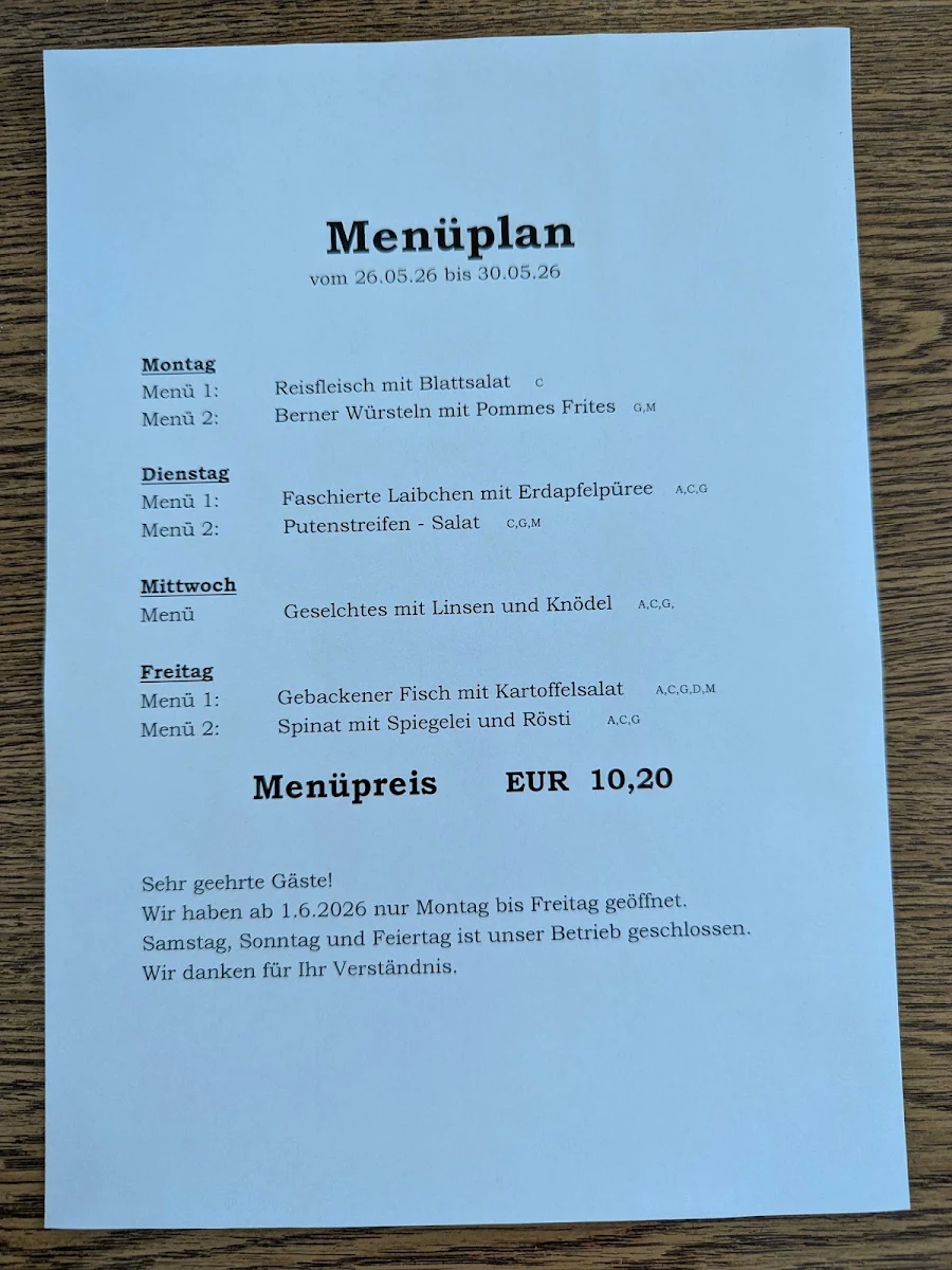 Speisekarte photo 2