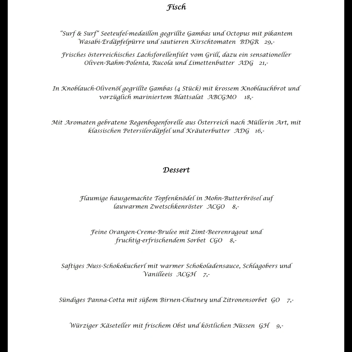 Speisekarte photo 6