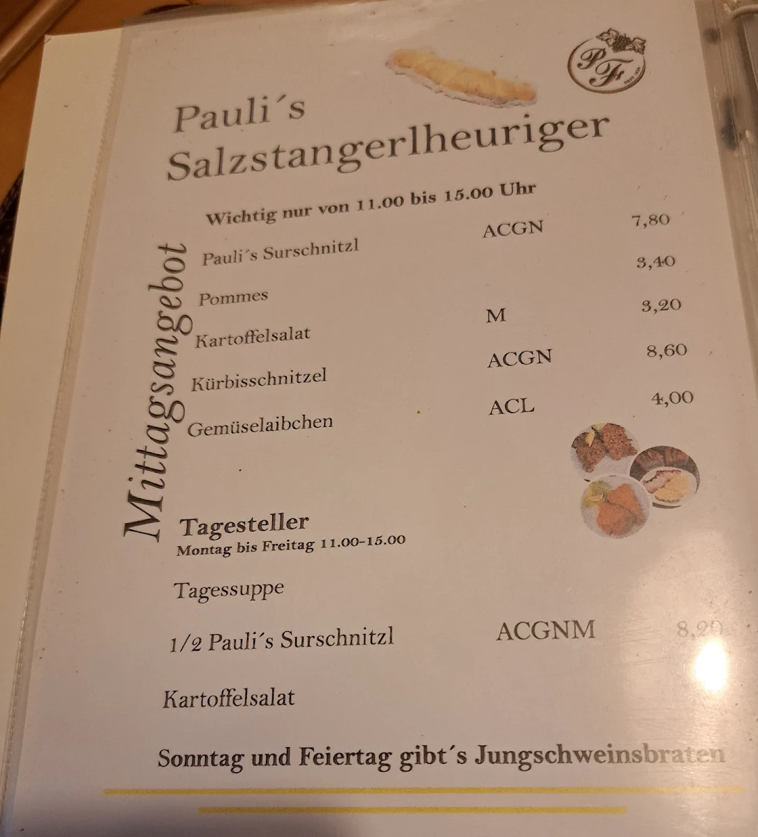 Speisekarte photo 1