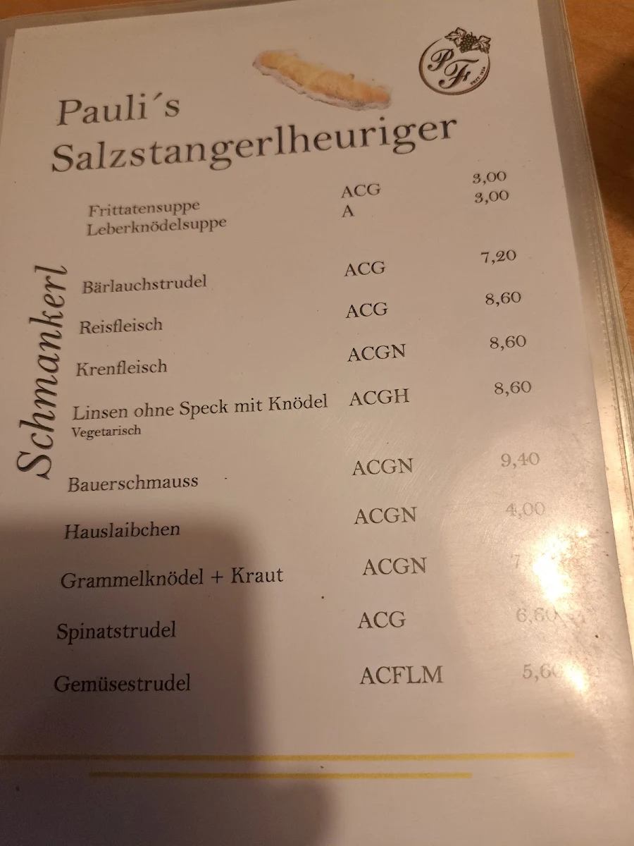Speisekarte photo 2