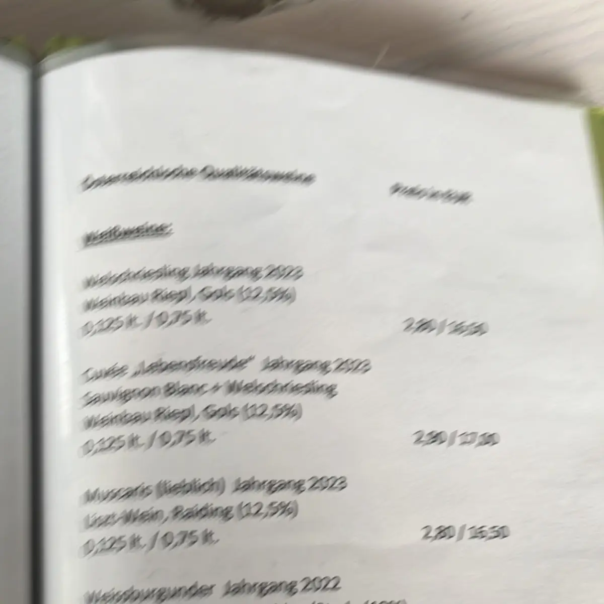 Speisekarte photo 1