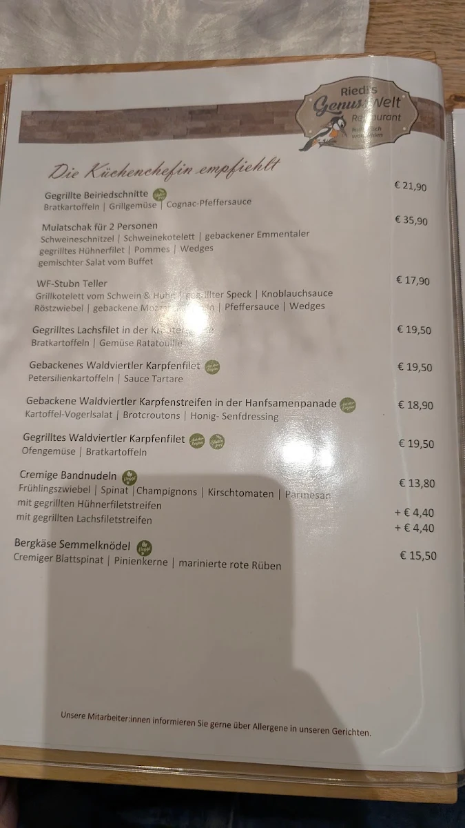 Speisekarte photo 2