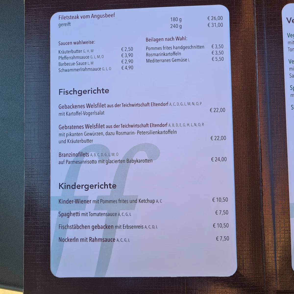 Speisekarte photo 3