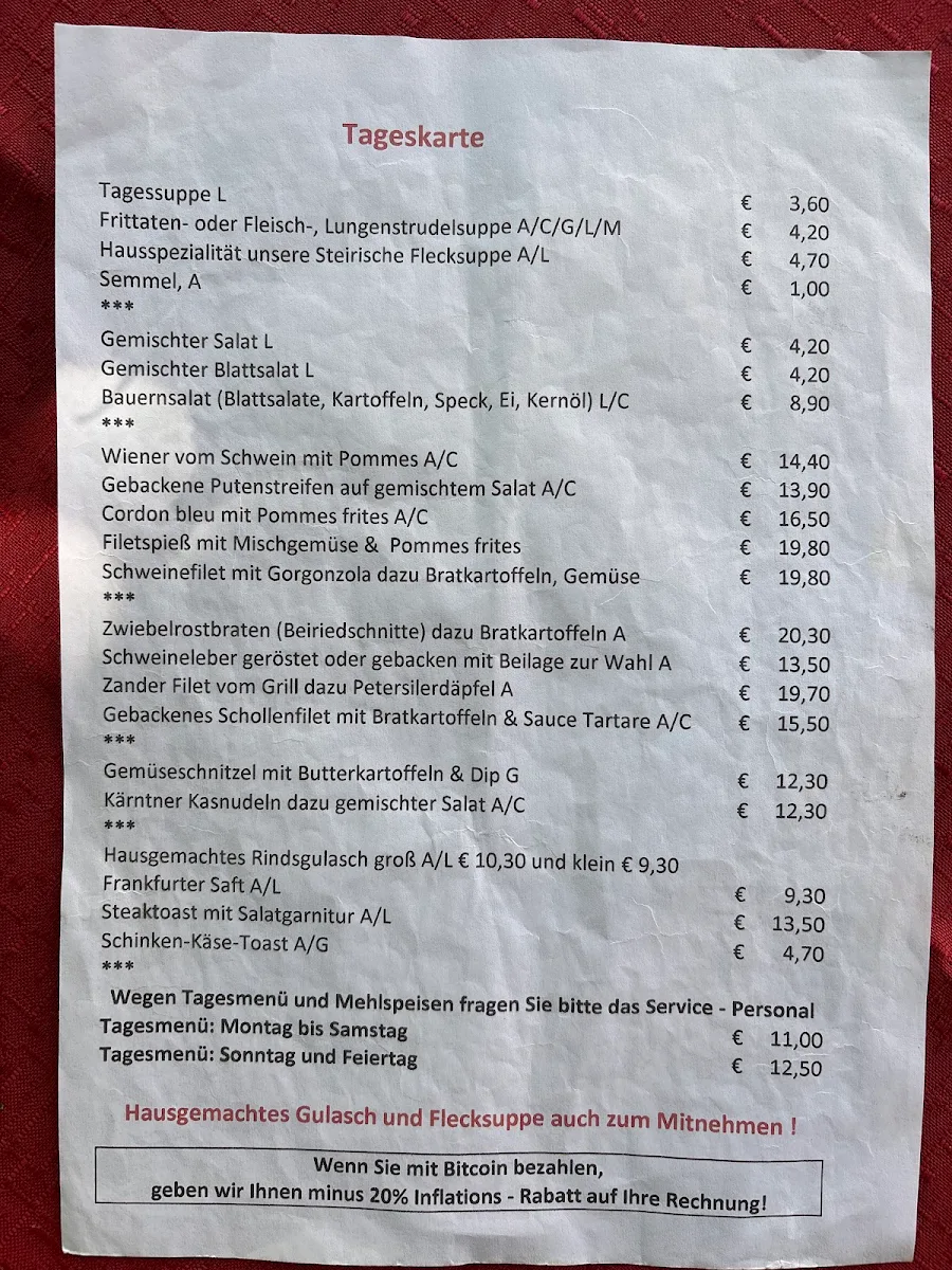 Speisekarte photo 1