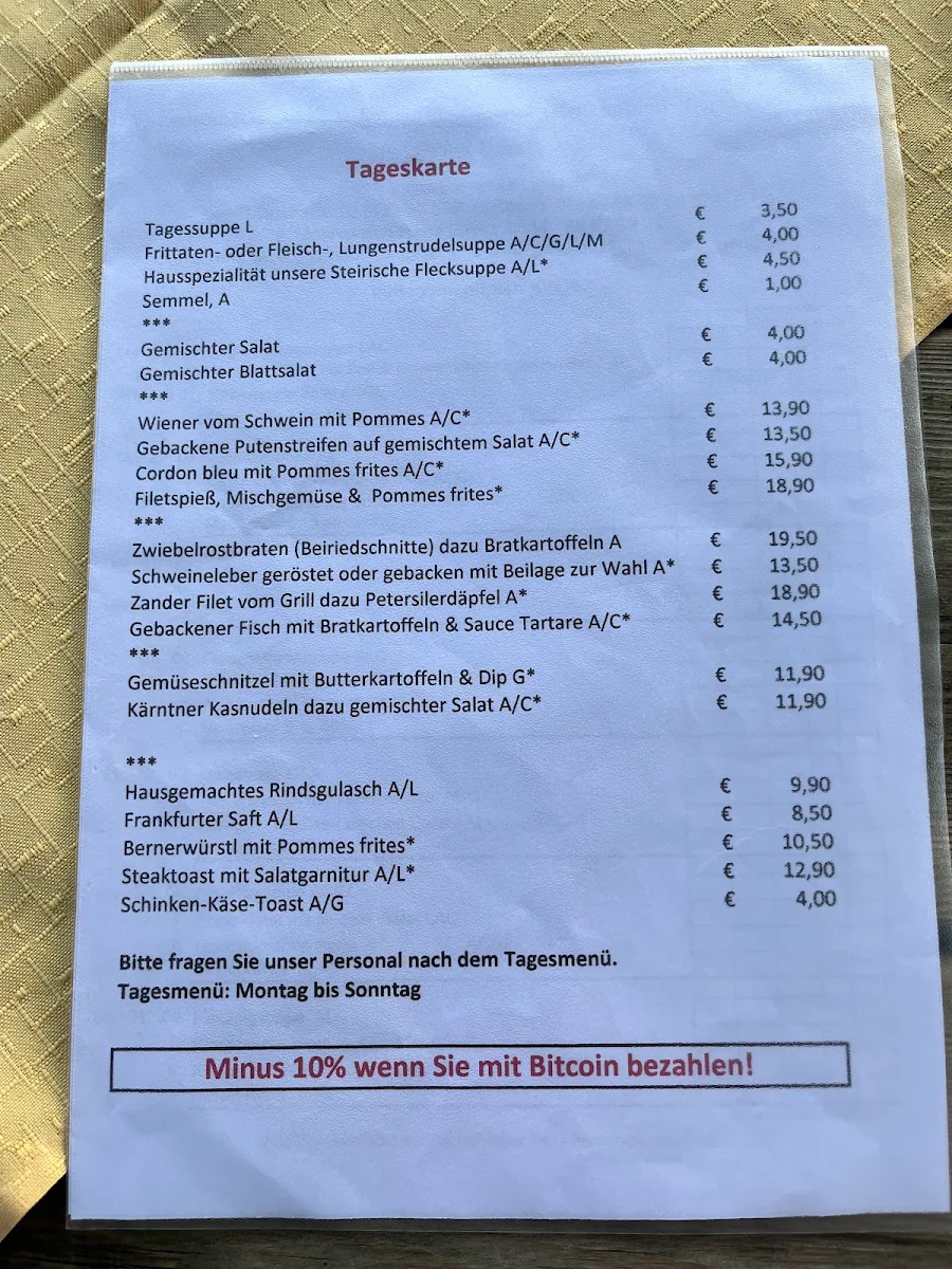Speisekarte photo 2