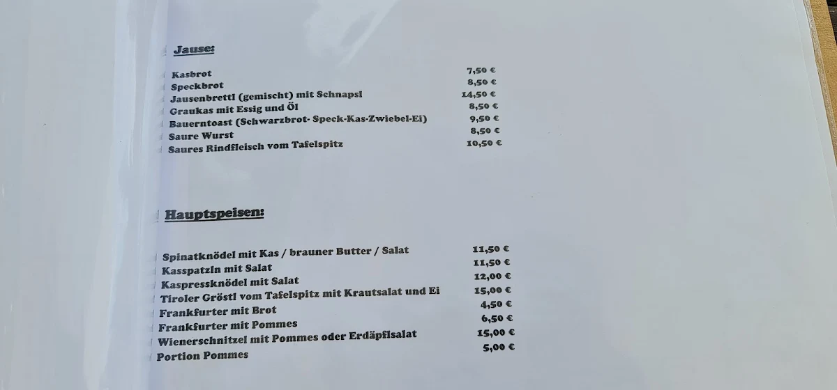 Speisekarte photo 2