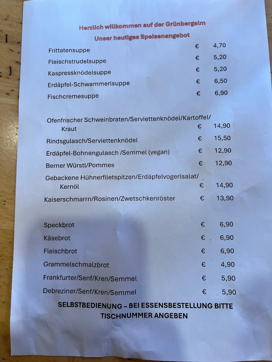 Speisekarte photo 4