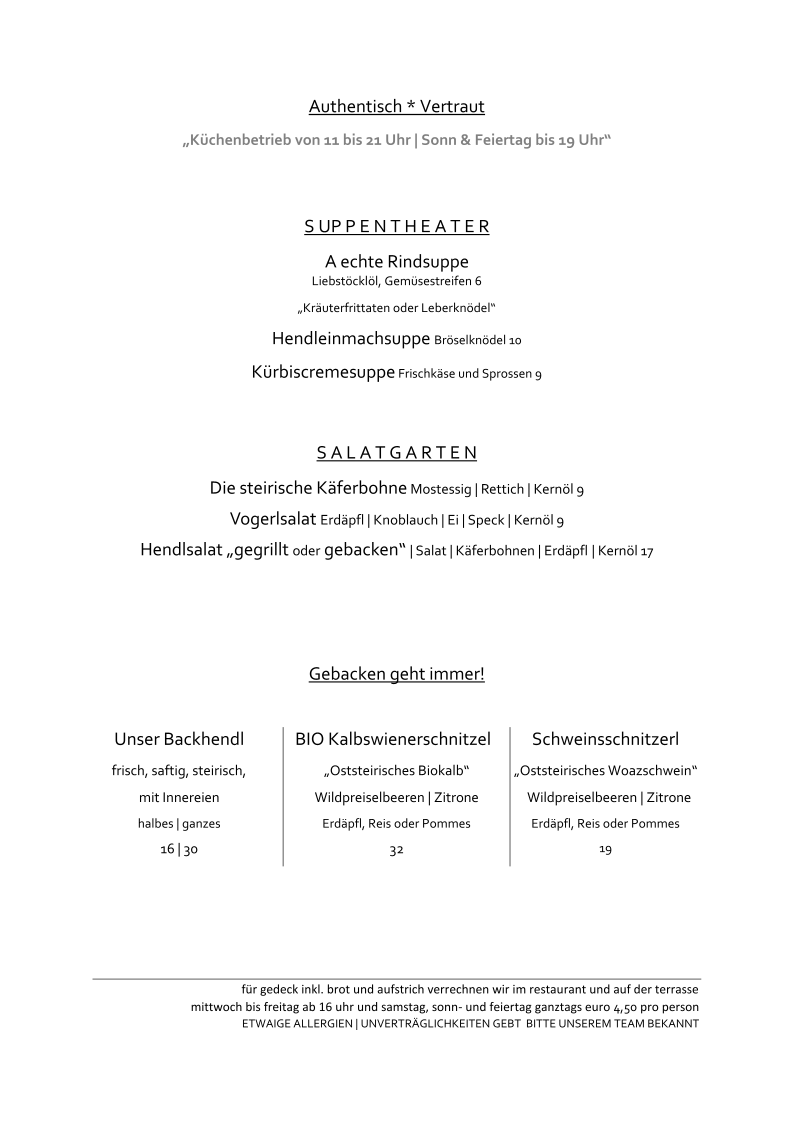 Speisekarte photo 2
