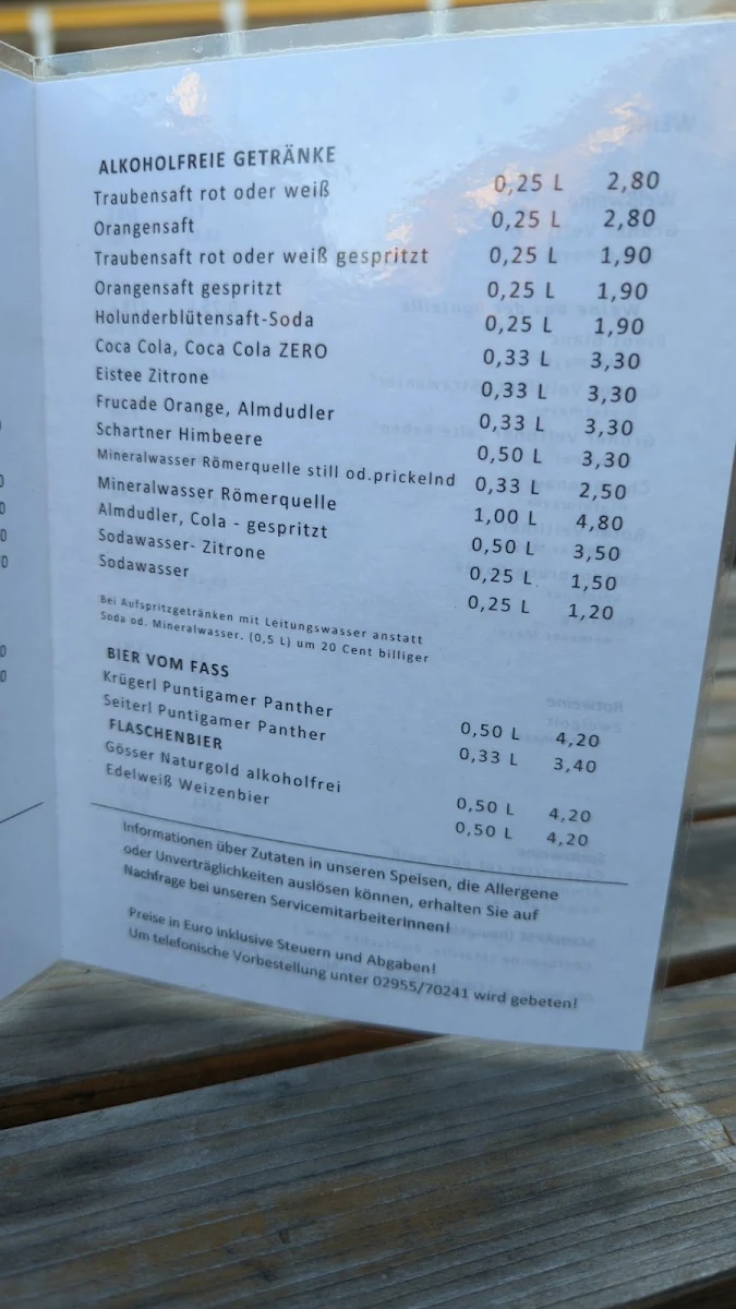 Speisekarte photo 6