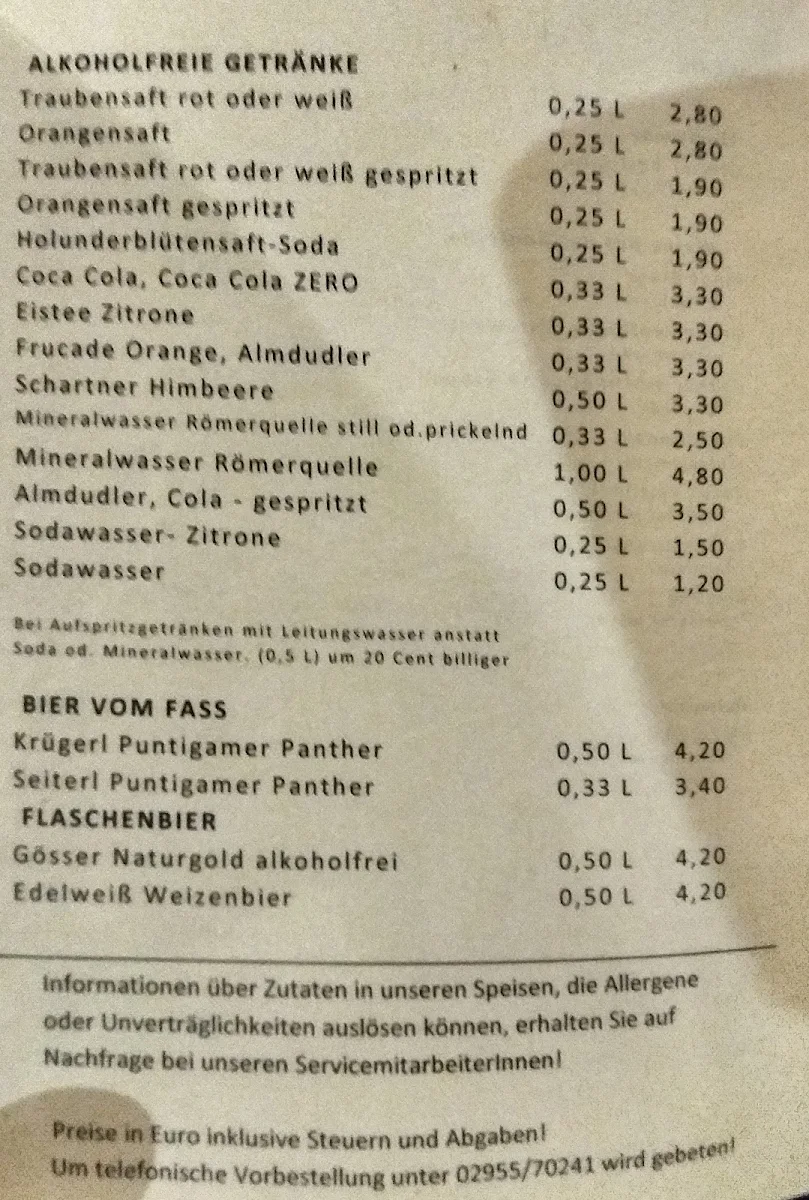 Speisekarte photo 7