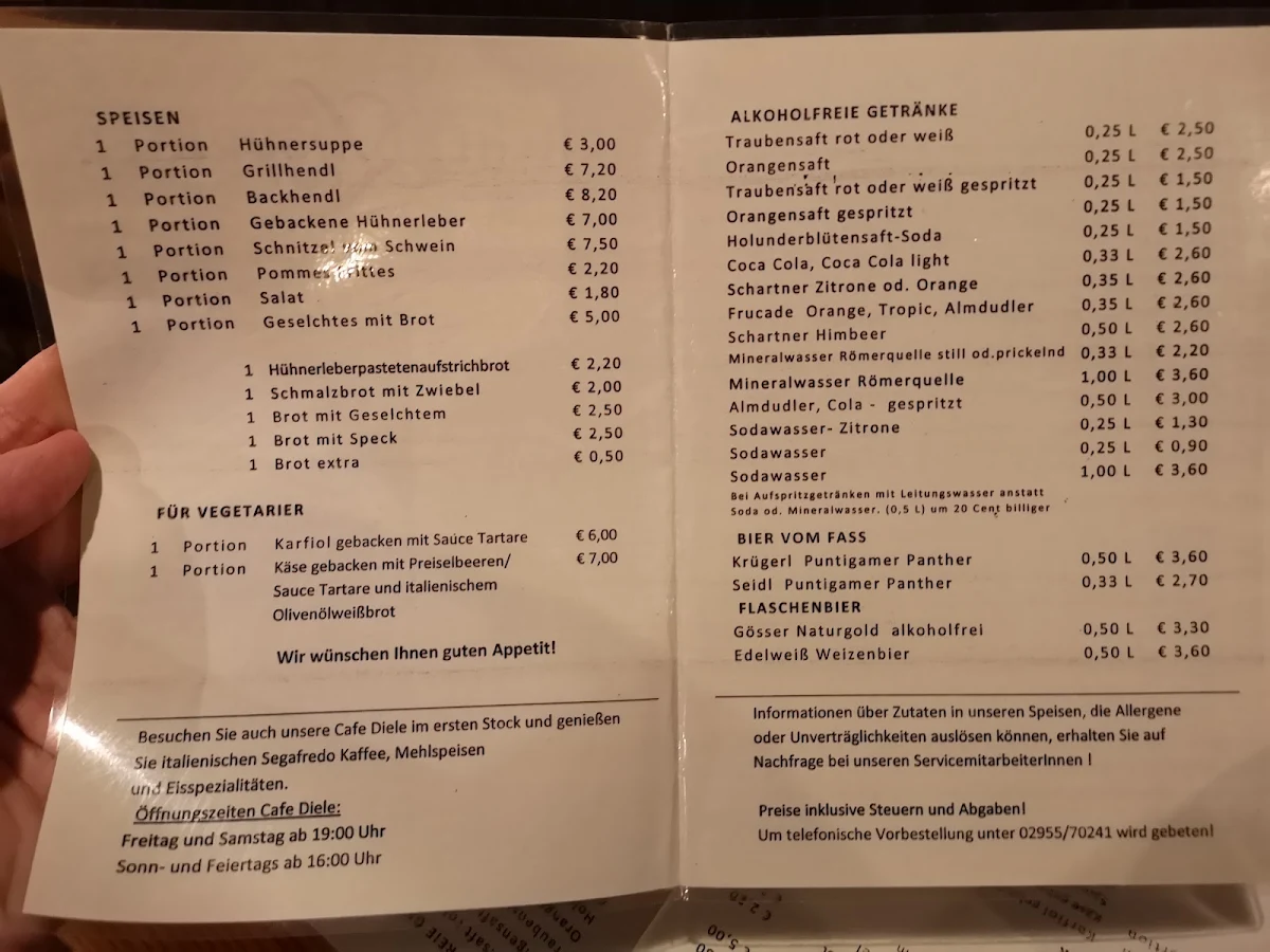 Speisekarte photo 9