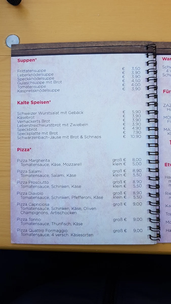 Speisekarte photo 4
