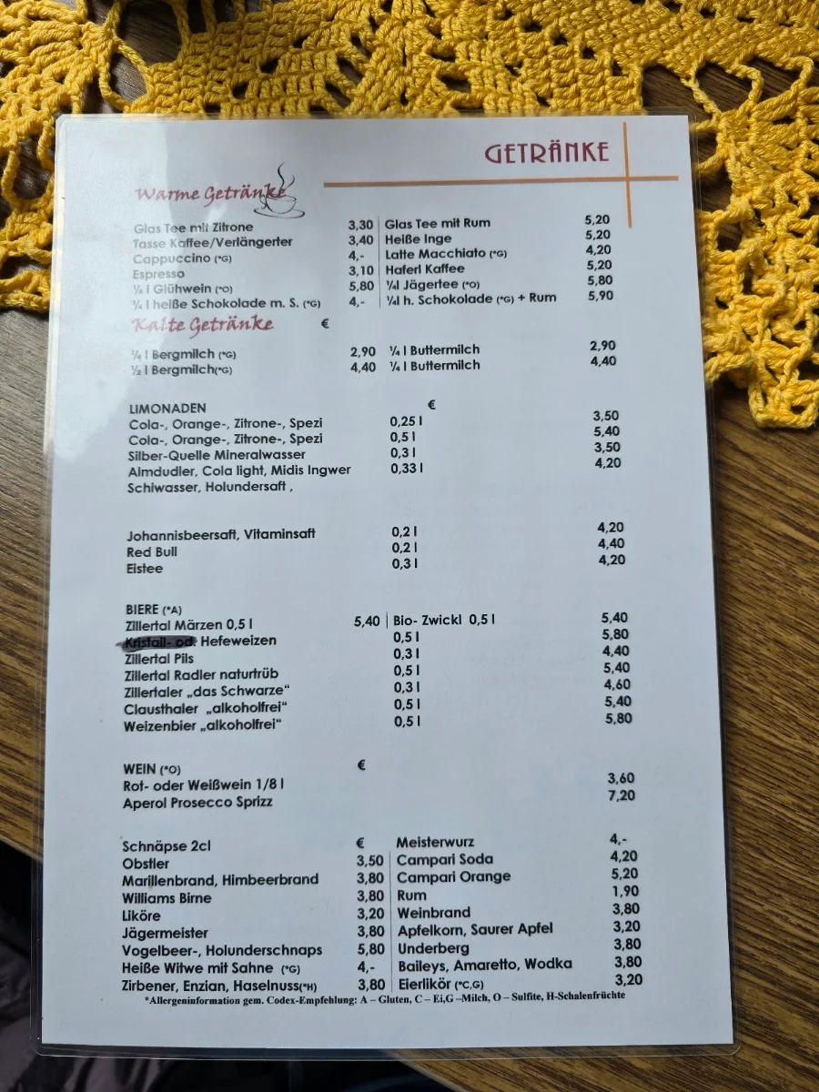 Speisekarte photo 2