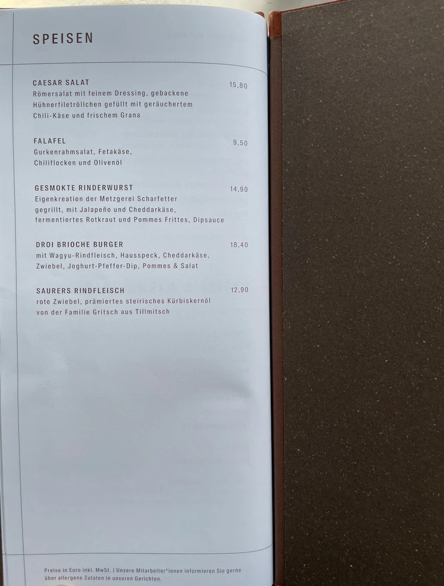 Speisekarte photo 6