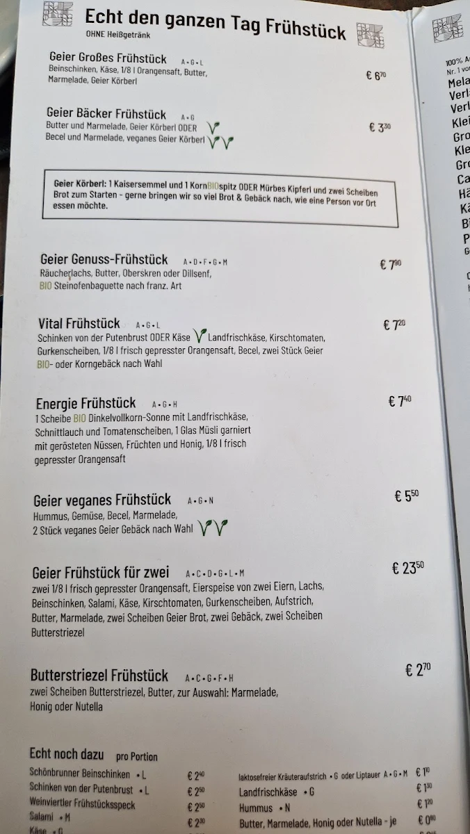 Speisekarte photo 5