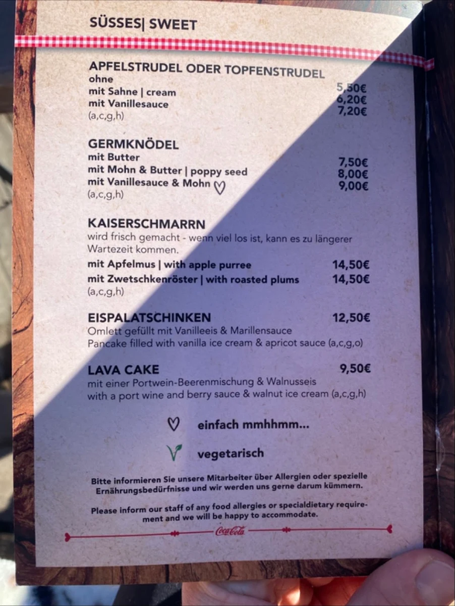 Speisekarte photo 4