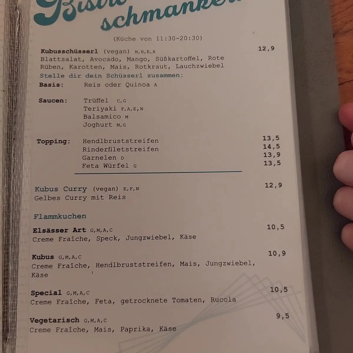 Speisekarte photo 1