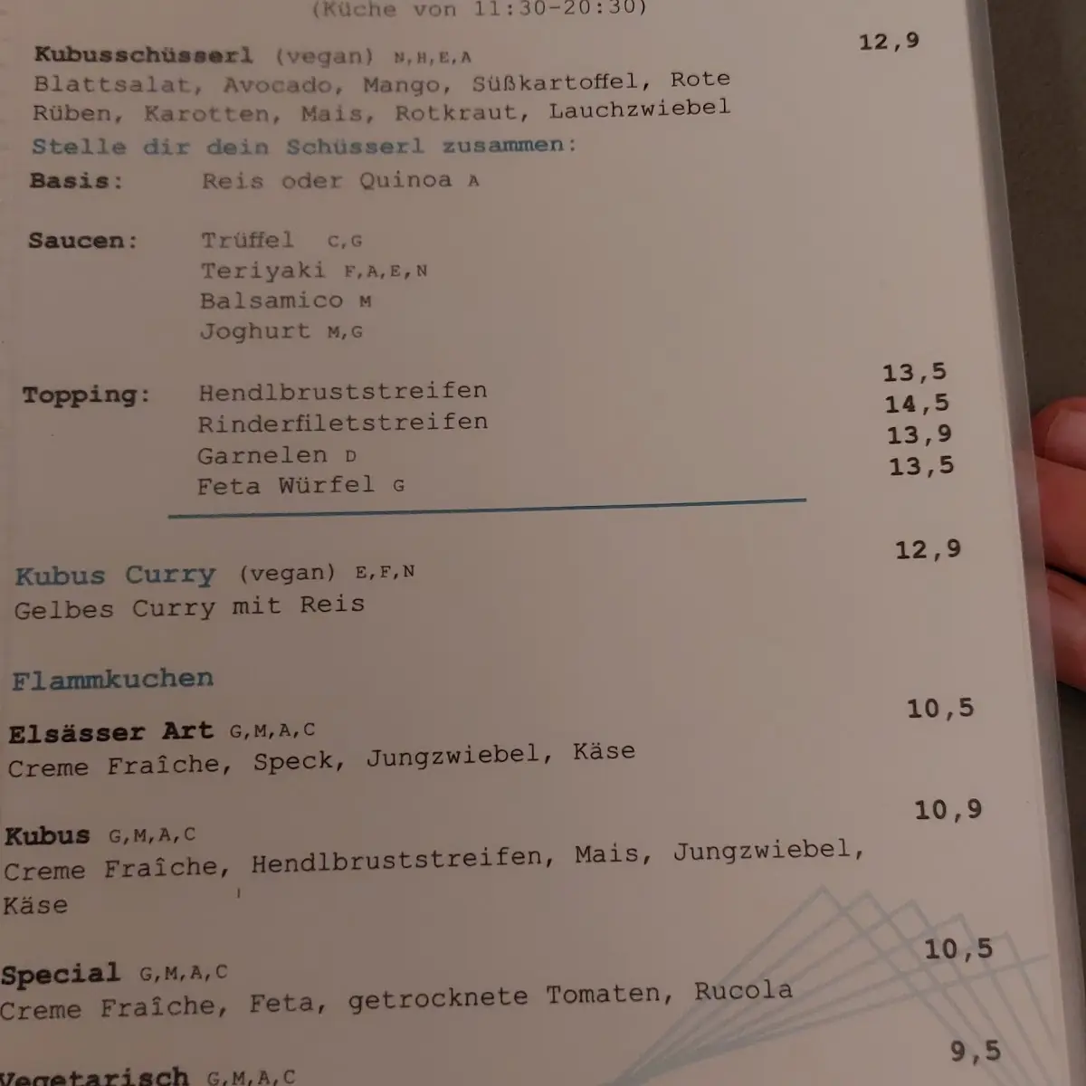 Speisekarte photo 5
