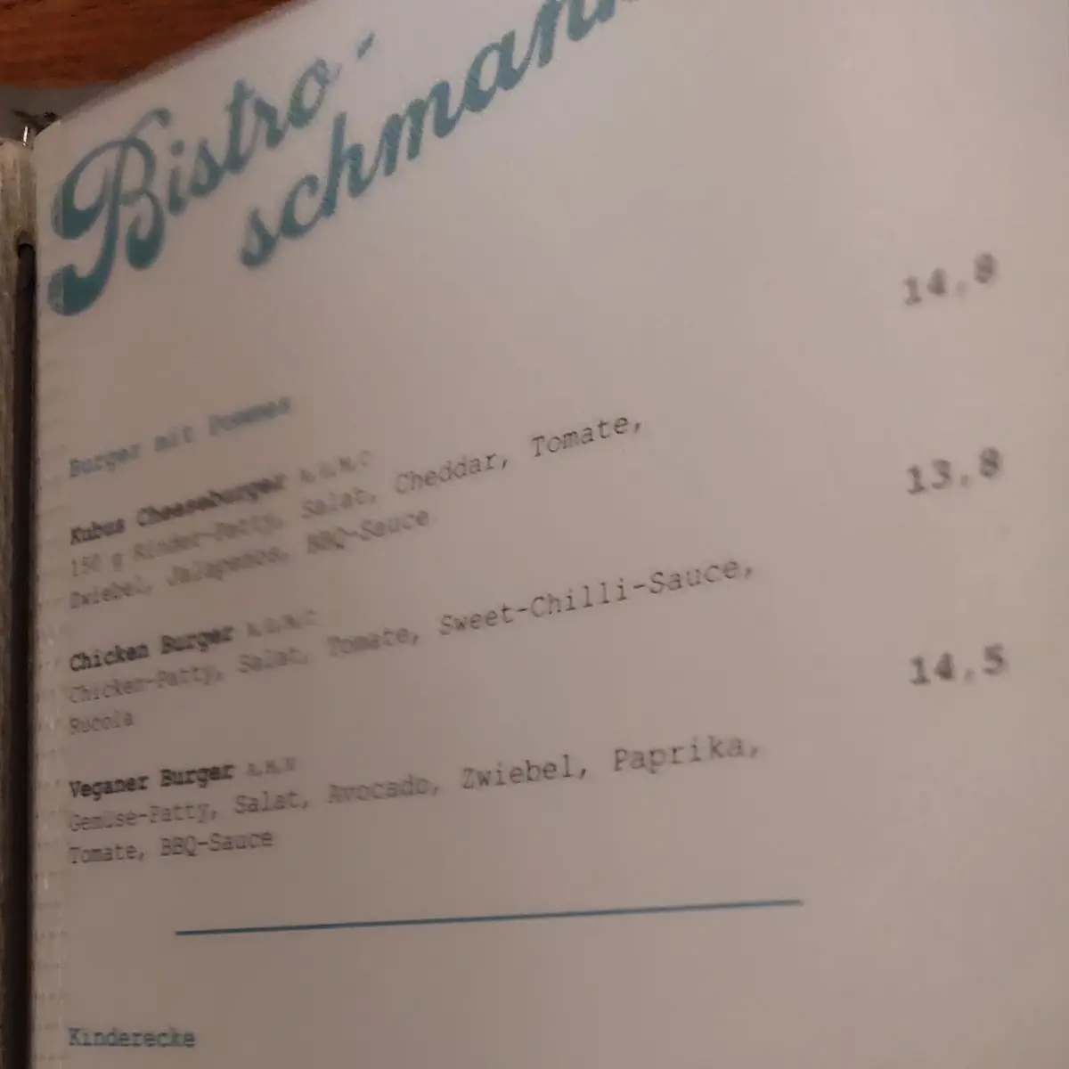 Speisekarte photo 6