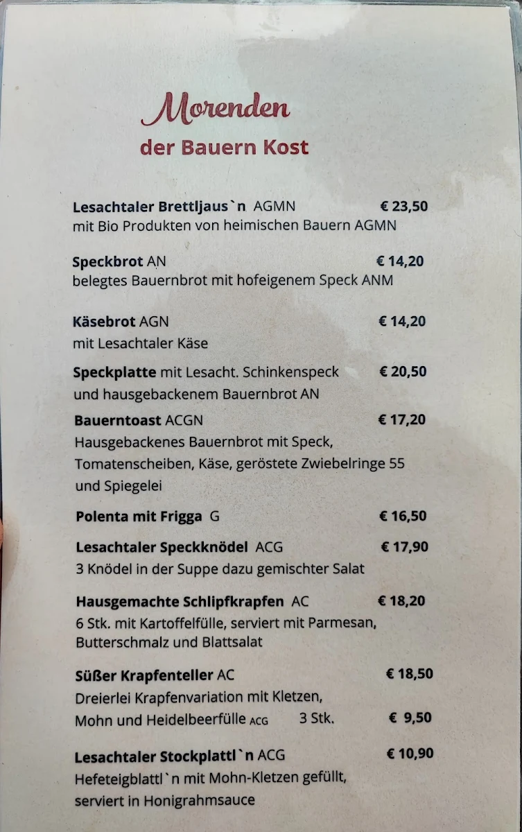 Speisekarte photo 1