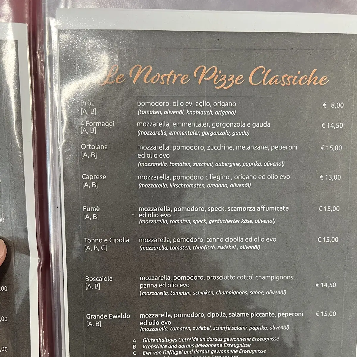 Speisekarte photo 1
