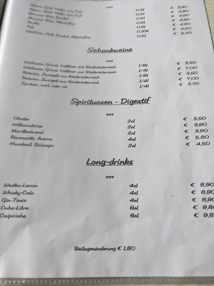 Speisekarte photo 4