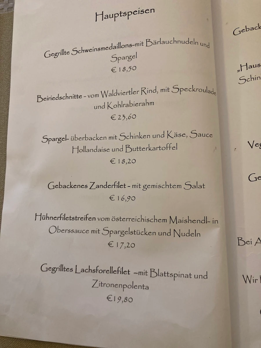 Speisekarte photo 2