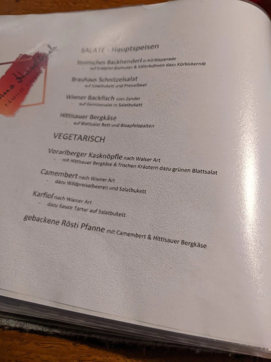 Speisekarte photo 5