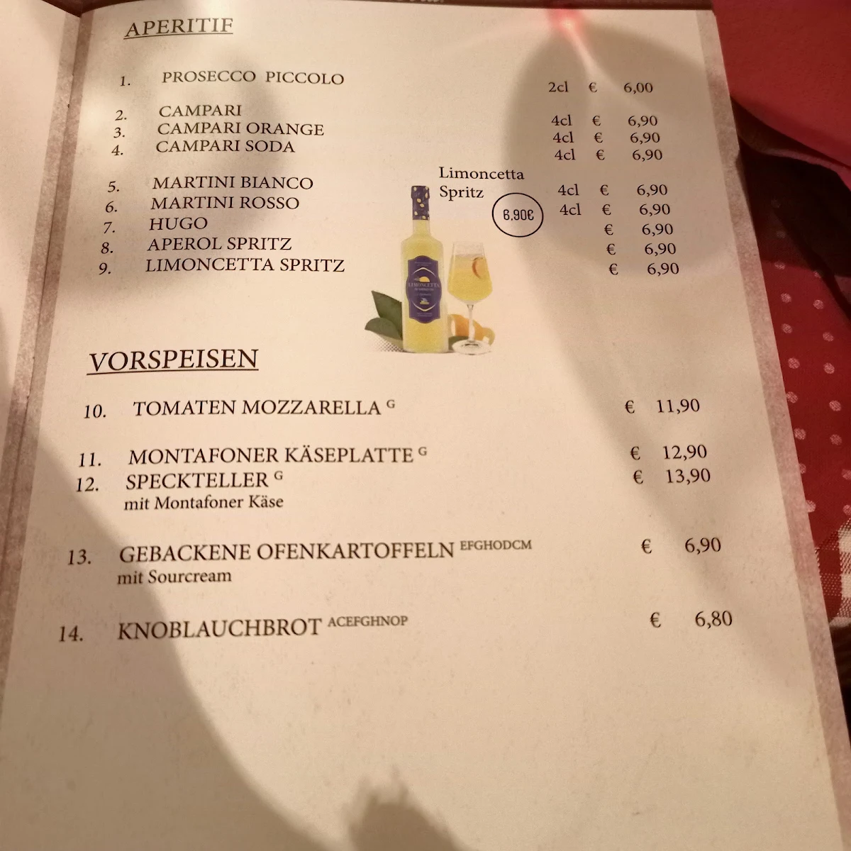 Speisekarte photo 5