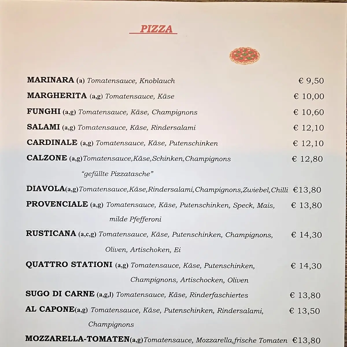 Speisekarte photo 1