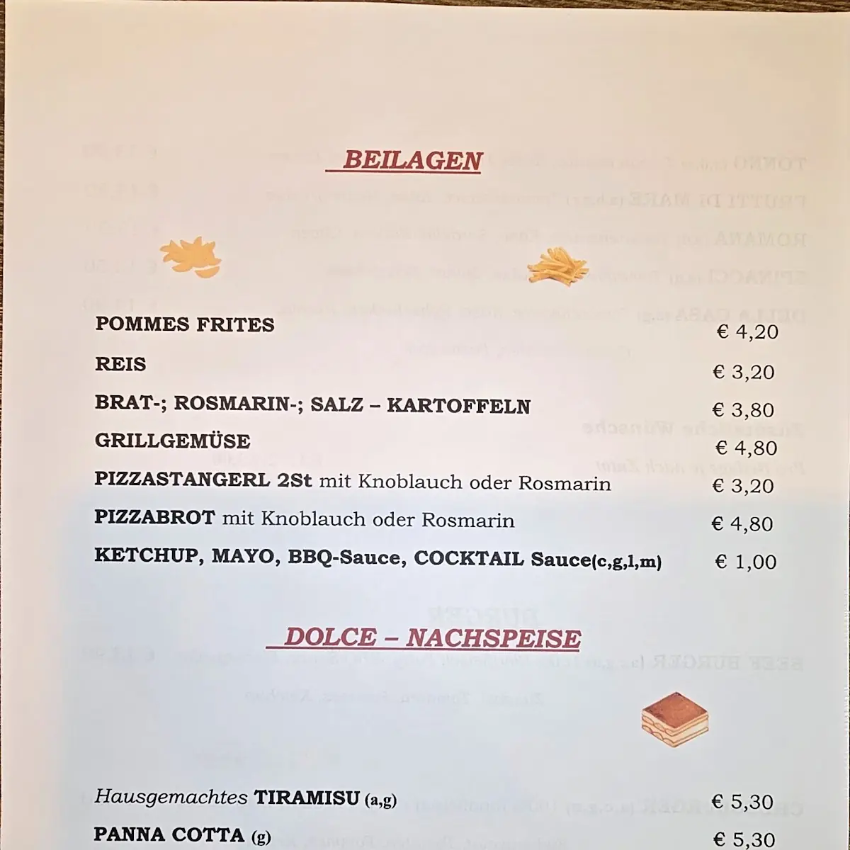 Speisekarte photo 6