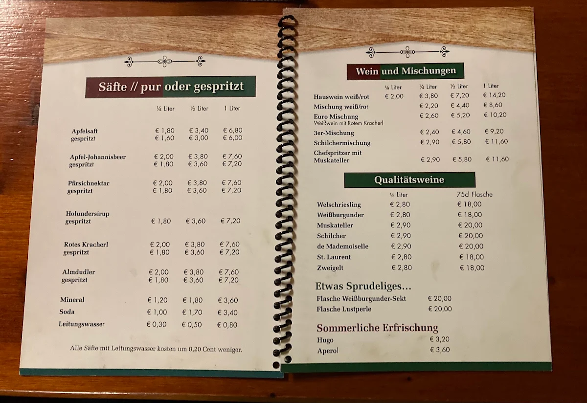 Speisekarte photo 2