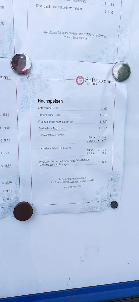 Speisekarte photo 2