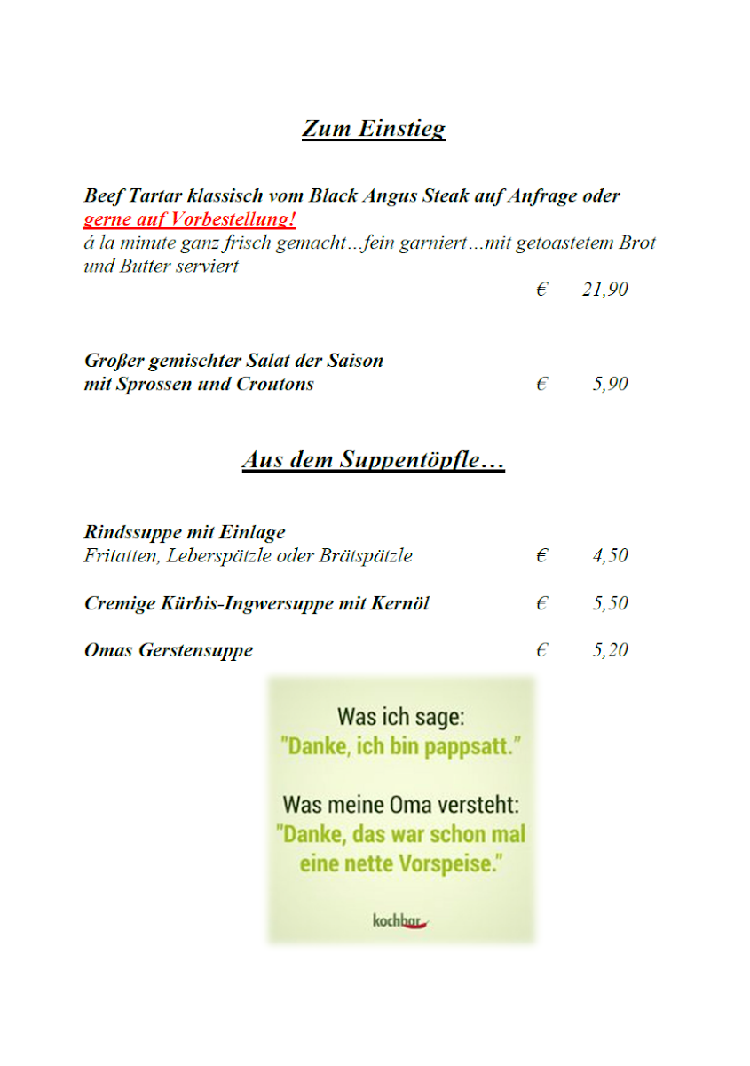 Speisekarte photo 5