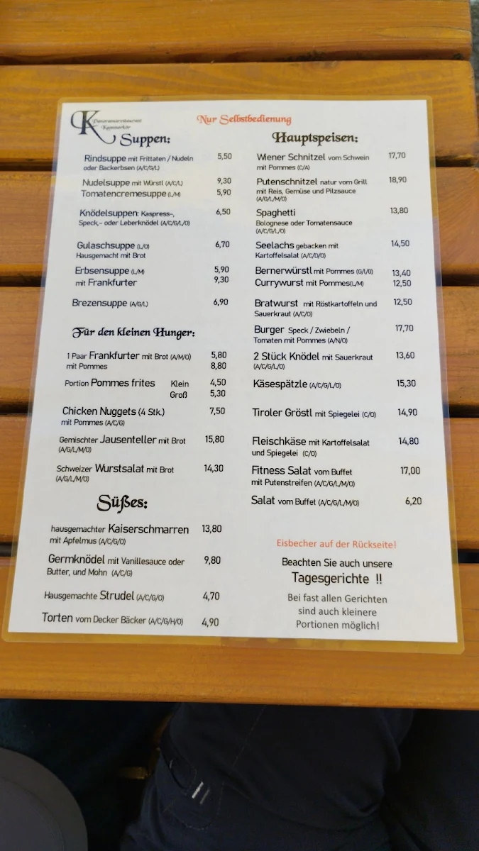 Speisekarte photo 1