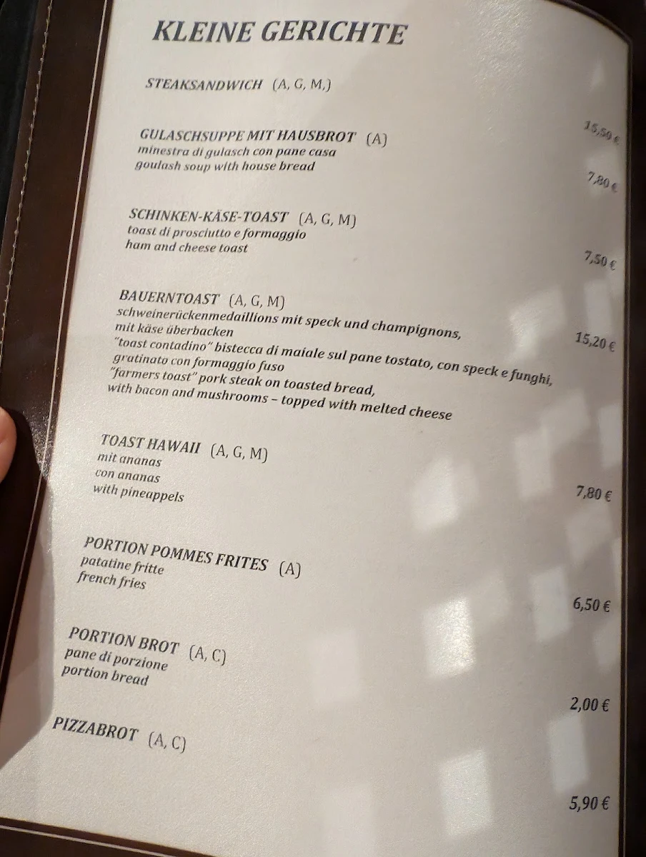 Speisekarte photo 1
