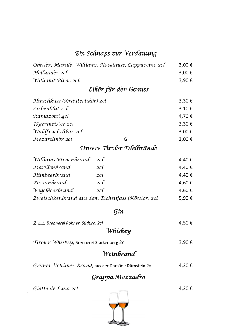 Speisekarte photo 3