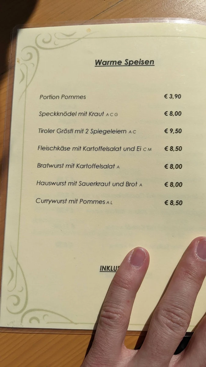 Speisekarte photo 2