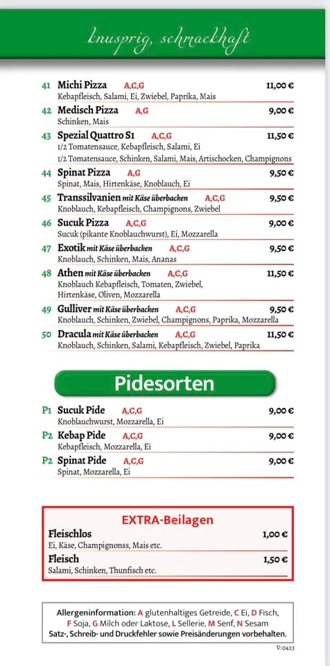 Speisekarte photo 1