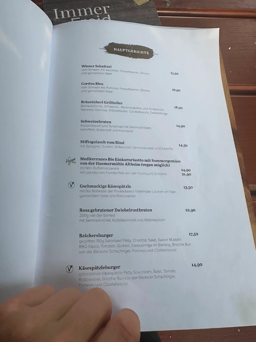 Speisekarte photo 2