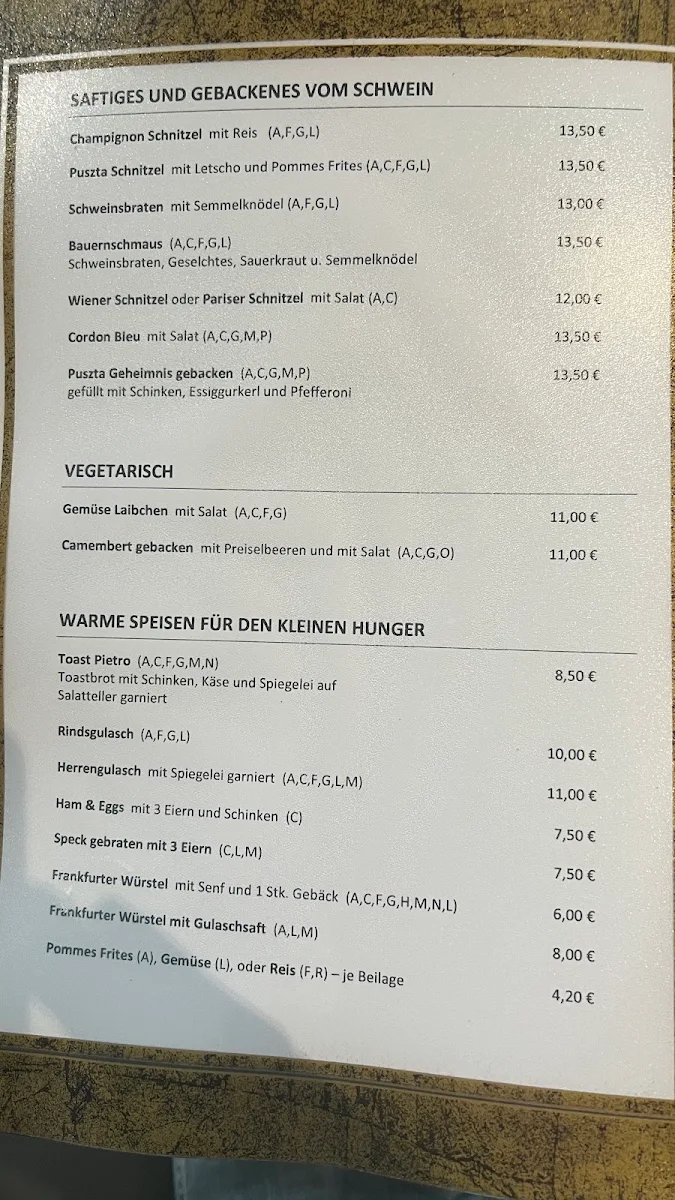 Speisekarte photo 1
