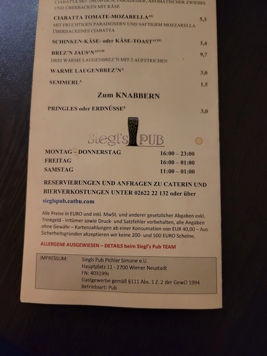 Speisekarte photo 6