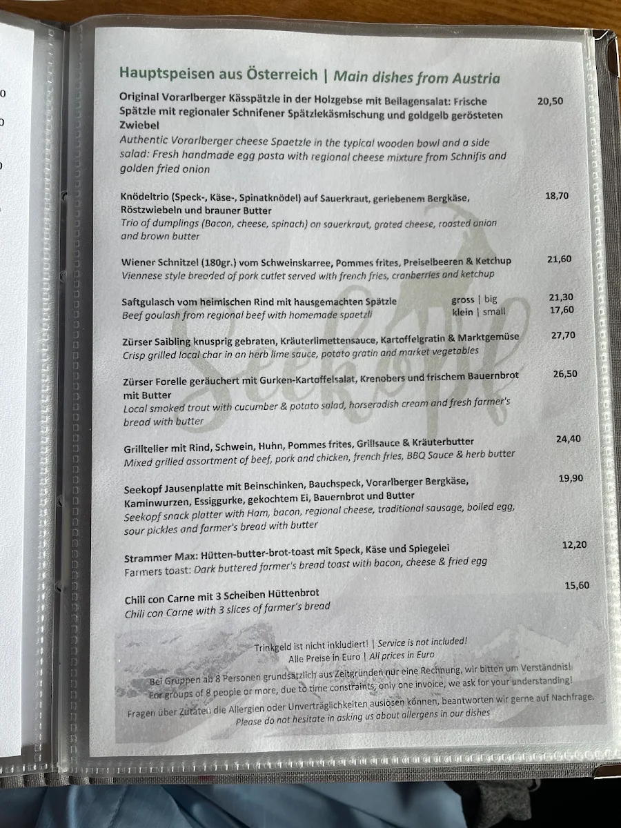 Speisekarte photo 7