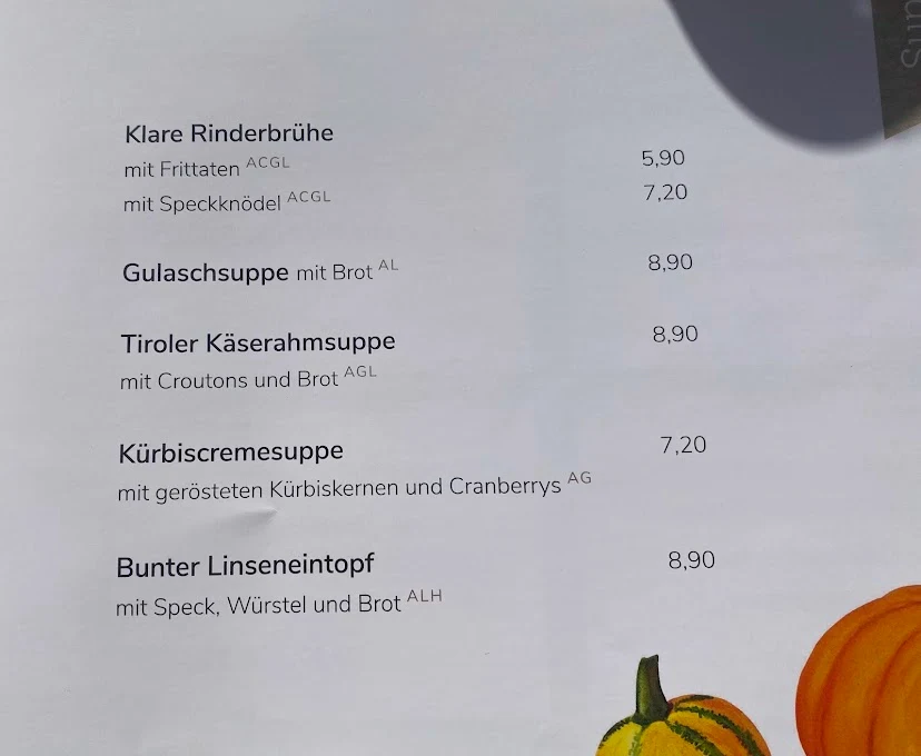 Speisekarte photo 3