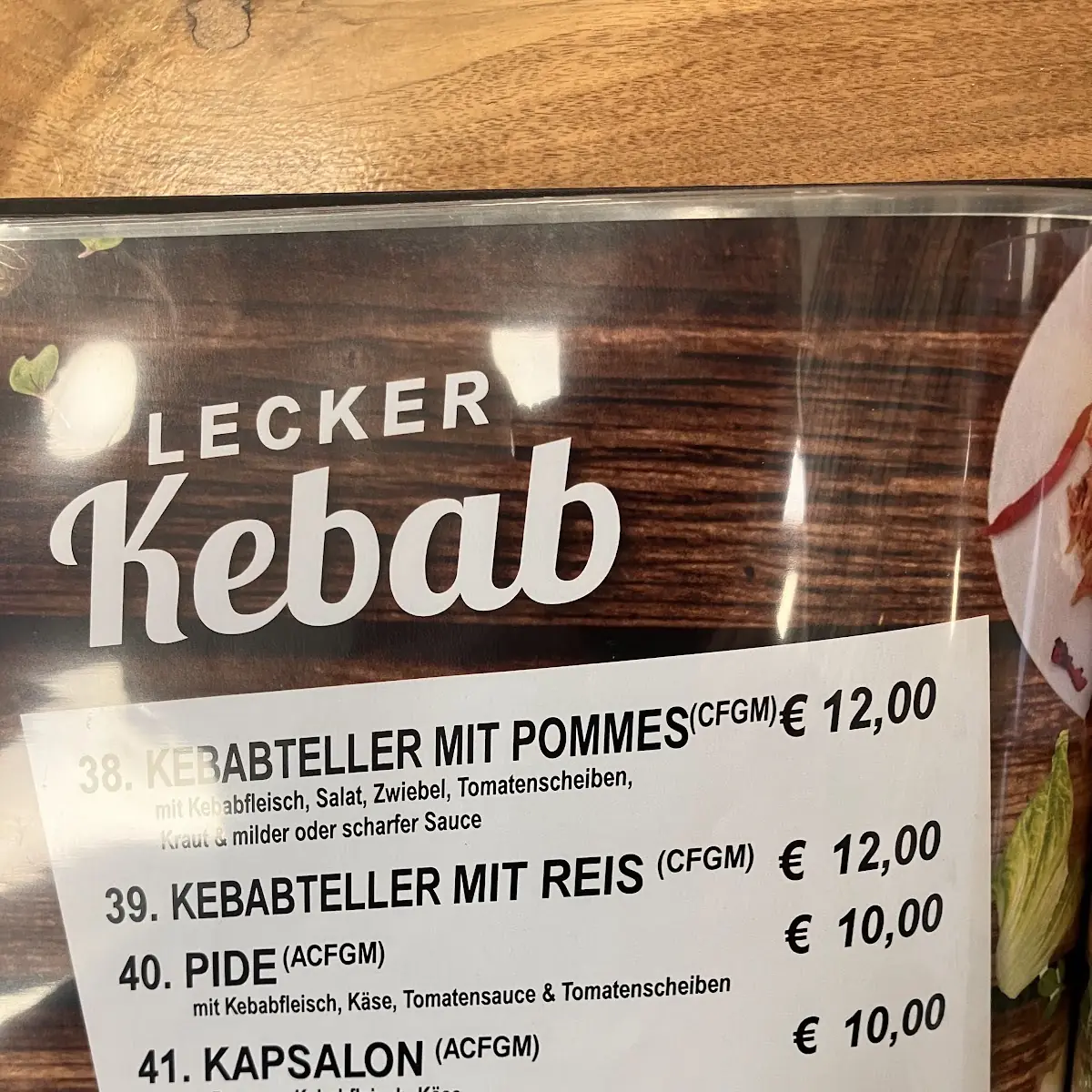 Speisekarte photo 2