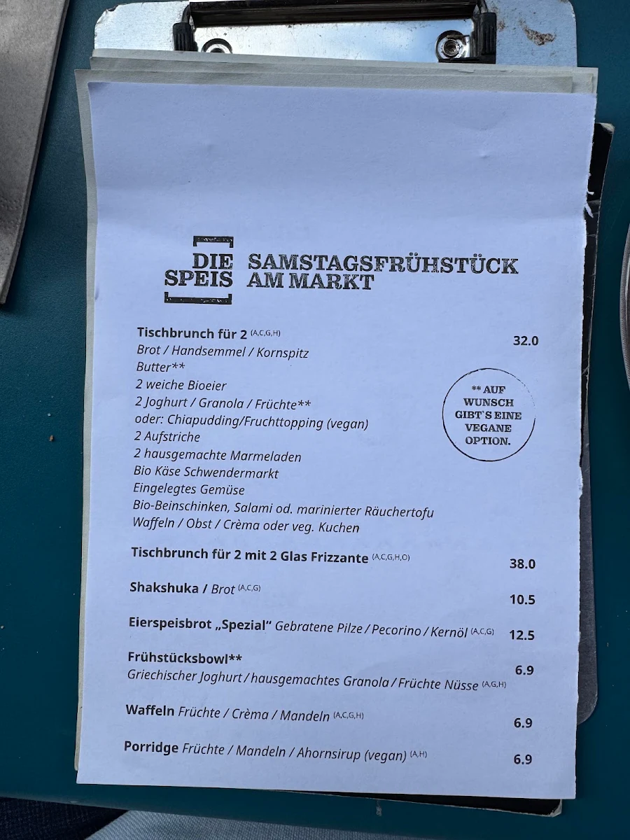 Speisekarte photo 1