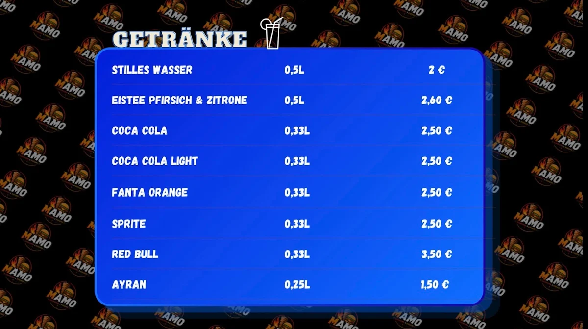Speisekarte photo 3