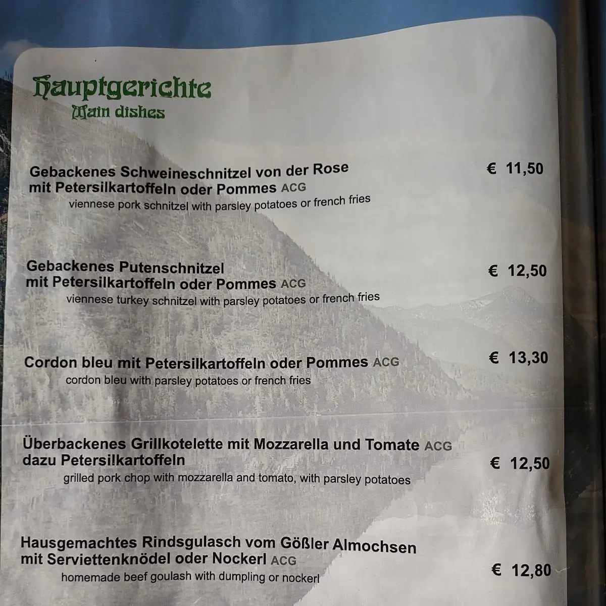 Speisekarte photo 3