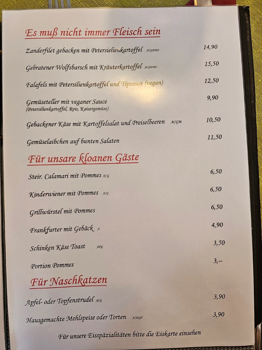 Speisekarte photo 1